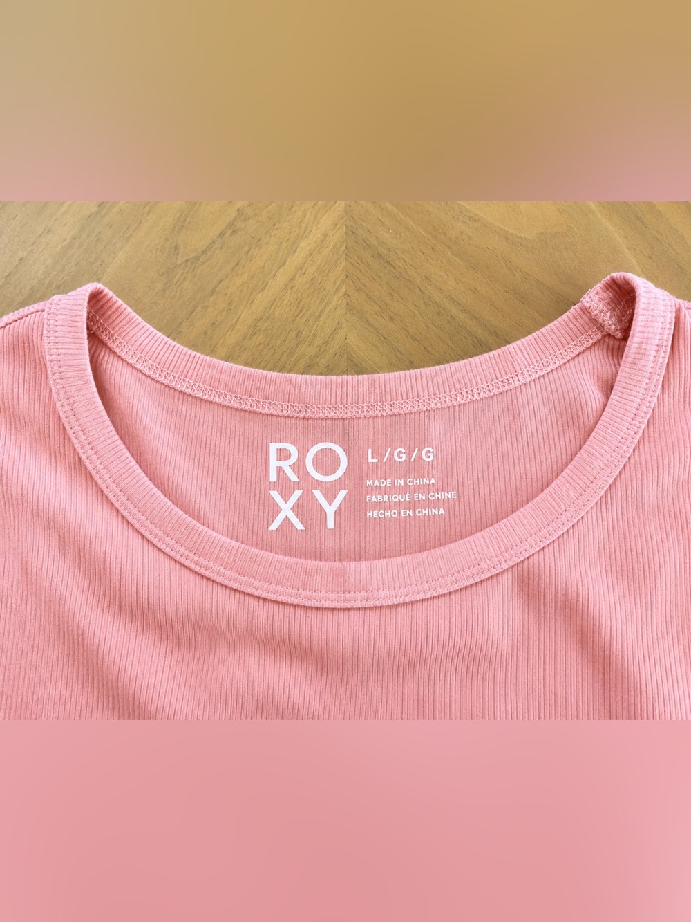 Roxy Soft Pink Long Sleeve Tee - Picture 3 of 4